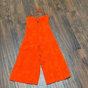 Elevenses Bright Orange Jumpsuit